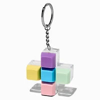 Pastel Click Fidget Toy Keychain
