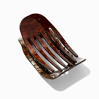 Brown Pearlized Marble Yoga Hair Claw