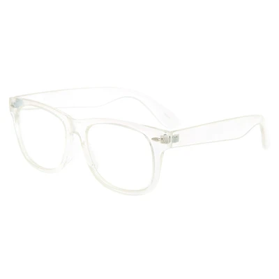Holographic Retro Clear Lens Frames