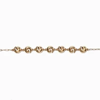 Gold-tone Swirl Choker Necklace