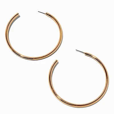 Gold-tone Oversized 70mm Hoop Earrings