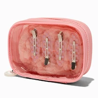 Scrunchie & No-Crease Hair Clip Makeup Bag Set