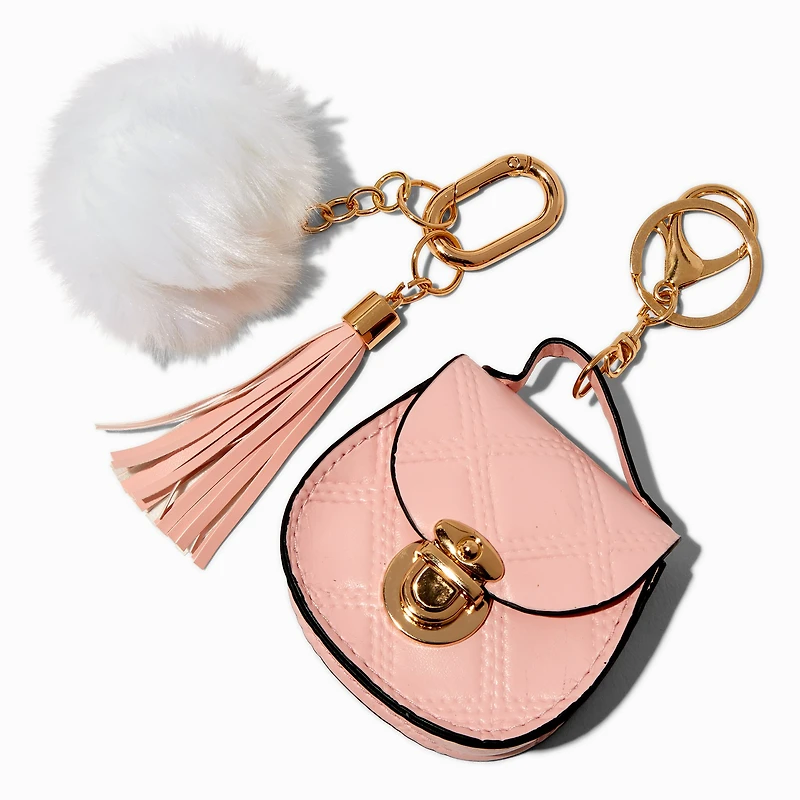 Pink Mini Purse Keychain