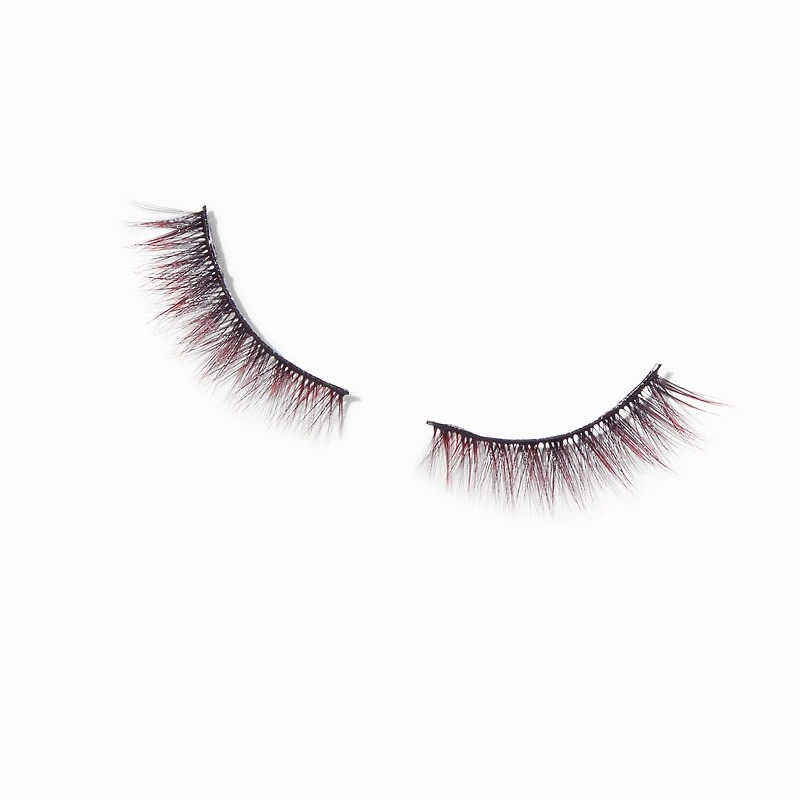 Halloween Red & Black Vegan False Lashes - 1 Pair