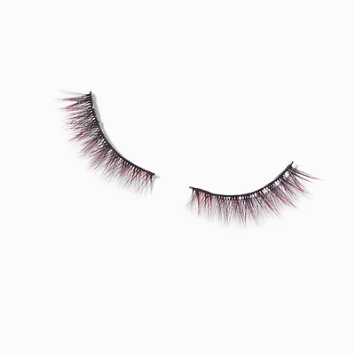 Halloween Red & Black Vegan False Lashes - 1 Pair