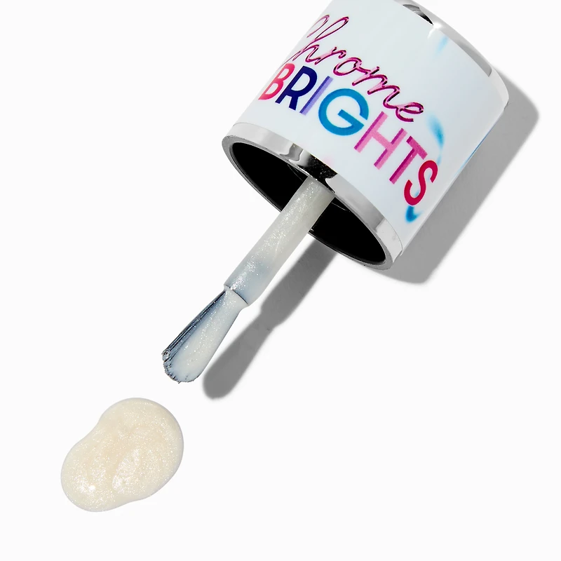 Chrome Brights Single Nail Polish - White