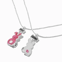 Best Friends Bunny Tail Pendant Necklaces - 2 Pack