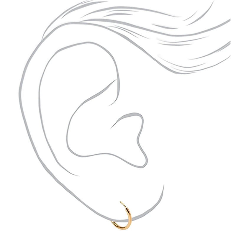 C LUXE by Claire's 18k Gold Plated Cubic Zirconia Earrings Set