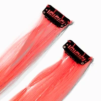 Orange Ombré Faux Hair Clip In Extensions - 2 Pack