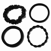 Mixed Black Hair Ties - 8 Pack