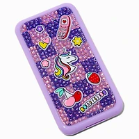 Y2K Unicorn Purple Bling Cellphone Makeup Palette