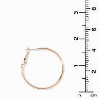 Gold-tone 40mm Hoop Earrings