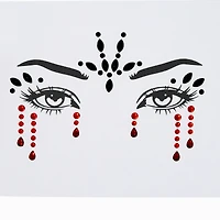 Black & Red Drip Eye Gems