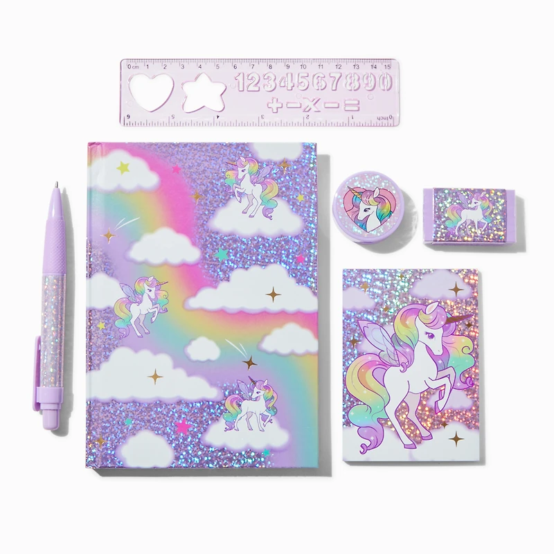 Holographic Unicorn Stationery Set