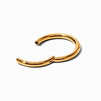 18k Gold Plated Titanium 18G Hoop Nose Ring