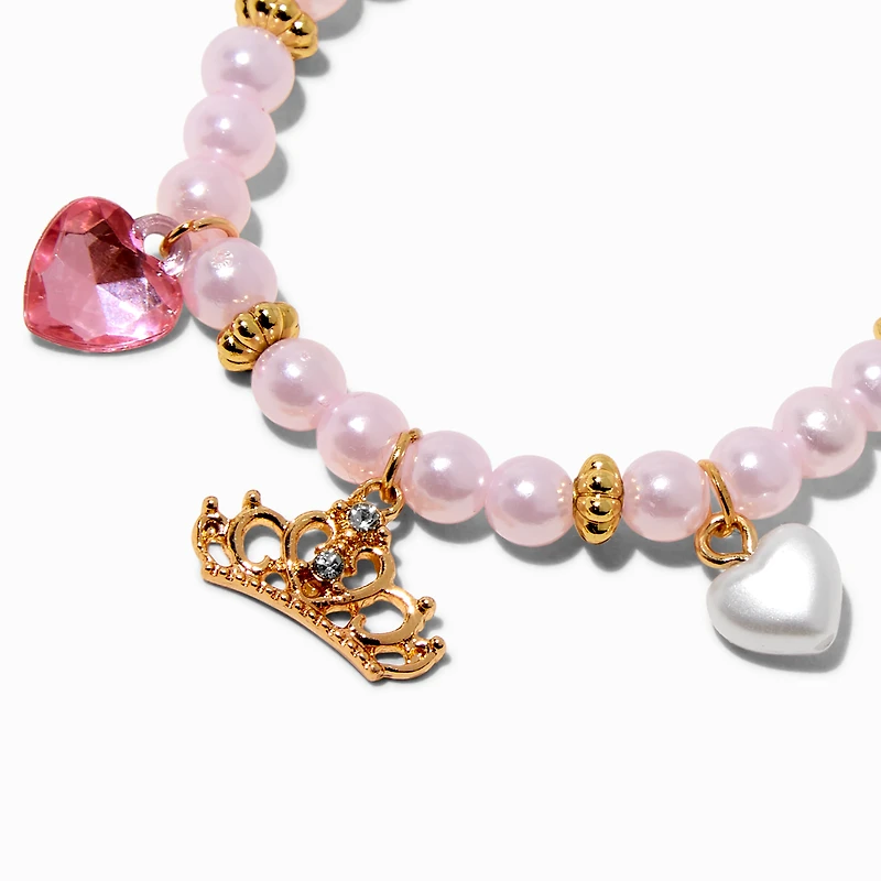 Claire's Club Princess Charm Stretch Bracelet