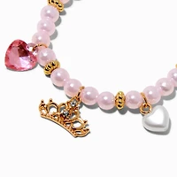 Claire's Club Princess Charm Stretch Bracelet