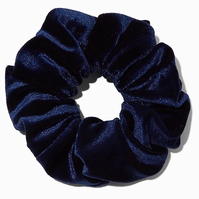 Navy Blue Velvet Hair Scrunchie