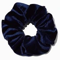 Navy Blue Velvet Hair Scrunchie