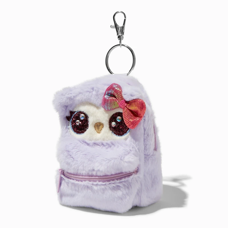 Purple Owl 4'' Backpack Stationery Set