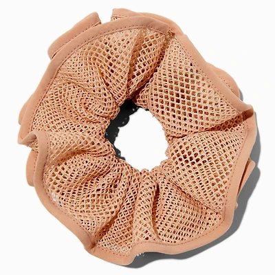 Nude Mesh Hair Scrunchie