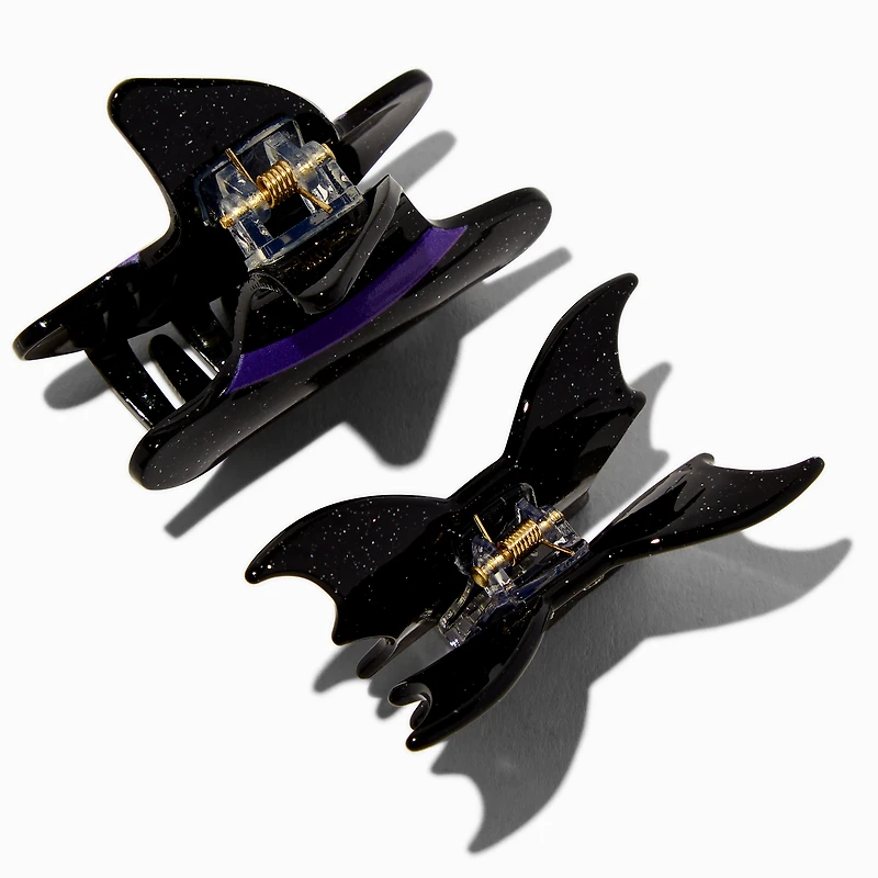 Halloween Witch Hat & Bat Hair Claws - 2 Pack