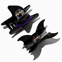 Halloween Witch Hat & Bat Hair Claws - 2 Pack
