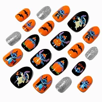 Disney Stitch Claire's Exclusive Halloween Stiletto Press On Faux Nail Set - 20 Pack