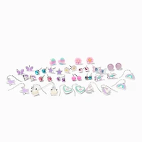 Mint & Lilac Unicorn Earrings Set - 20 Pack