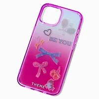 T H E M E x Claire's Ombré Phone Case with Stickers - Fits iPhone® 13/14/15