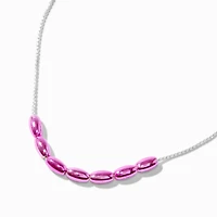 Purple Anodized Slide Bead Chain Necklace