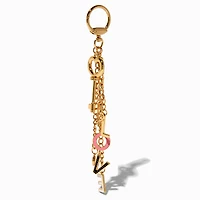 "Love" Gold-tone Bag Charm