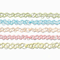 Rainbow Tattoo Chokers - 5 Pack