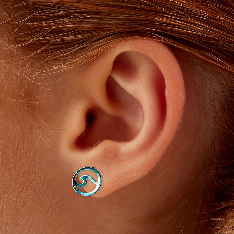 Wave Stud Earrings