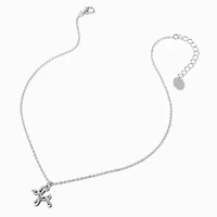 Silver-tone Mini Balloon Animal Pendant Necklace