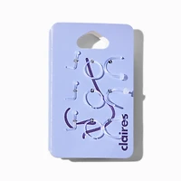 20G Mixed BioFlex® Stud & Hoop Nose Rings - 6 Pack