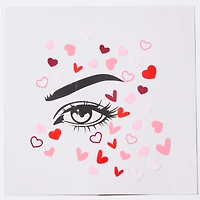 Hearts Face Stickers