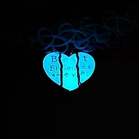 Best Friends Pastel Heart Glow The Dark Tattoo Choker Necklaces - 3 Pack