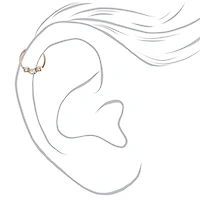 Sterling Silver Rose Gold Cartilage Hoop Ring