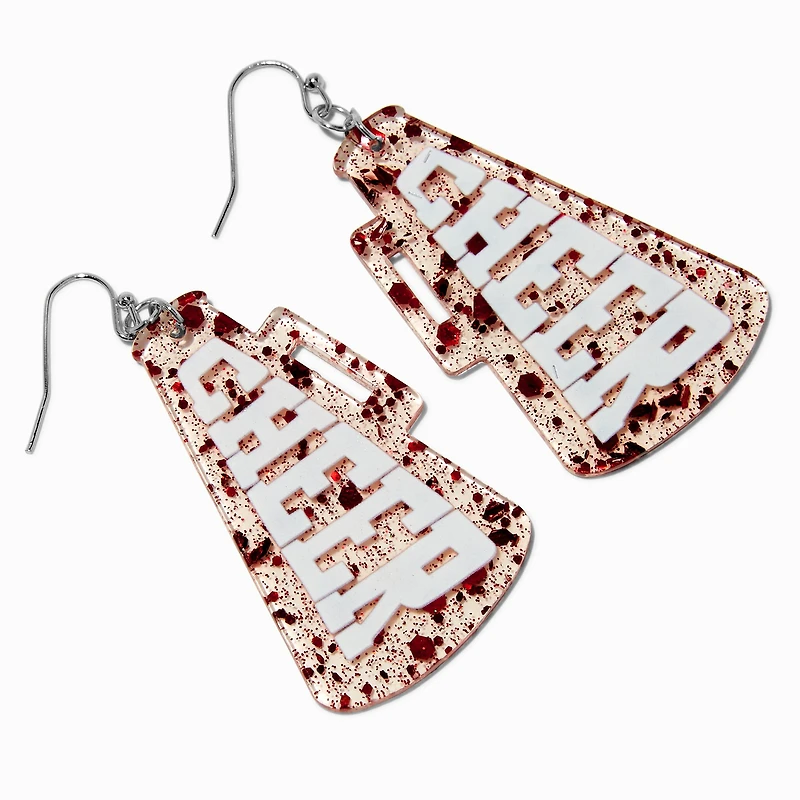 Cheer Megaphone Drop Earrings