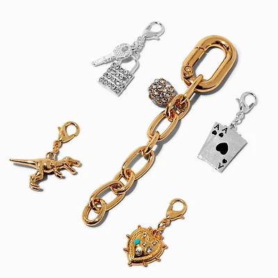 DIY Eclectic Gold-tone Bag Charm