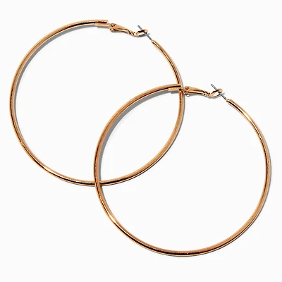 70MM Gold-tone Hoop Earrings