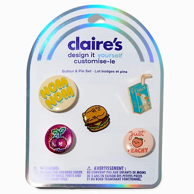 DIY Food Pin Set - 5 Pack