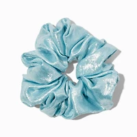 Giant Satin Light Blue Hair Scrunchie