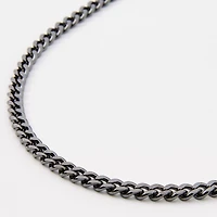 Hematite Cuban Chain 20" Necklace