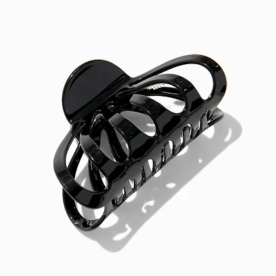 Black Large Clamshell Hair Claw
