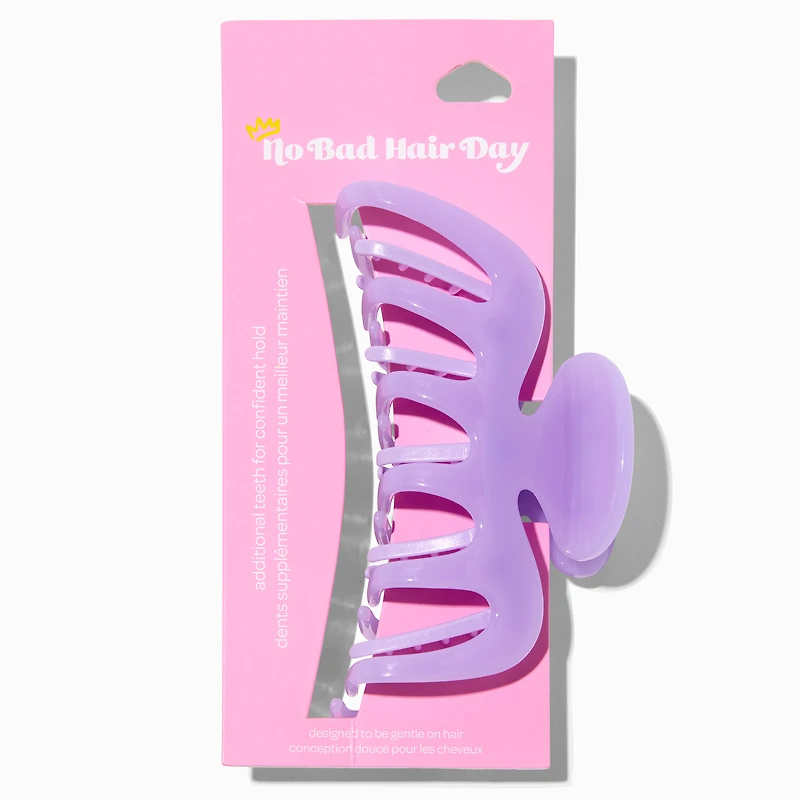 No Bad Hair Day Light Purple Medium Hair Claw