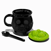 Black Cauldron Ceramic Spoon & Mug