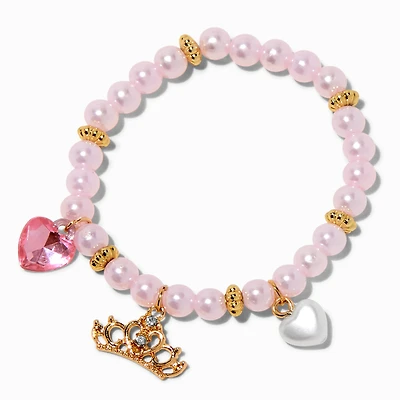 Claire's Club Princess Charm Stretch Bracelet