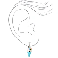 Glitter Ice Pop & Ice Cream Clip-On Earrings - 3 Pack